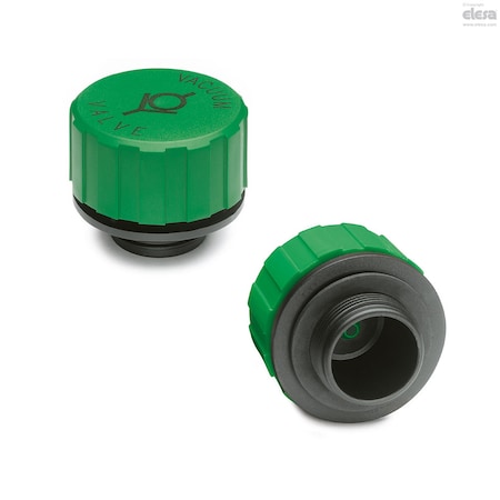 Elesa Breather caps  with vacuum breaker valve, TVD.70-FKM-C7 TVD.